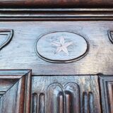Louis XIV wardrobe in solid oak, 18th century