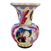 vase céramique Monaco - Monté Carlo Années 1950, décor poissons - dimensions XXL