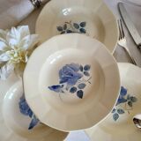 7 vintage deep plates in earthenware from Digoin Sarreguemines