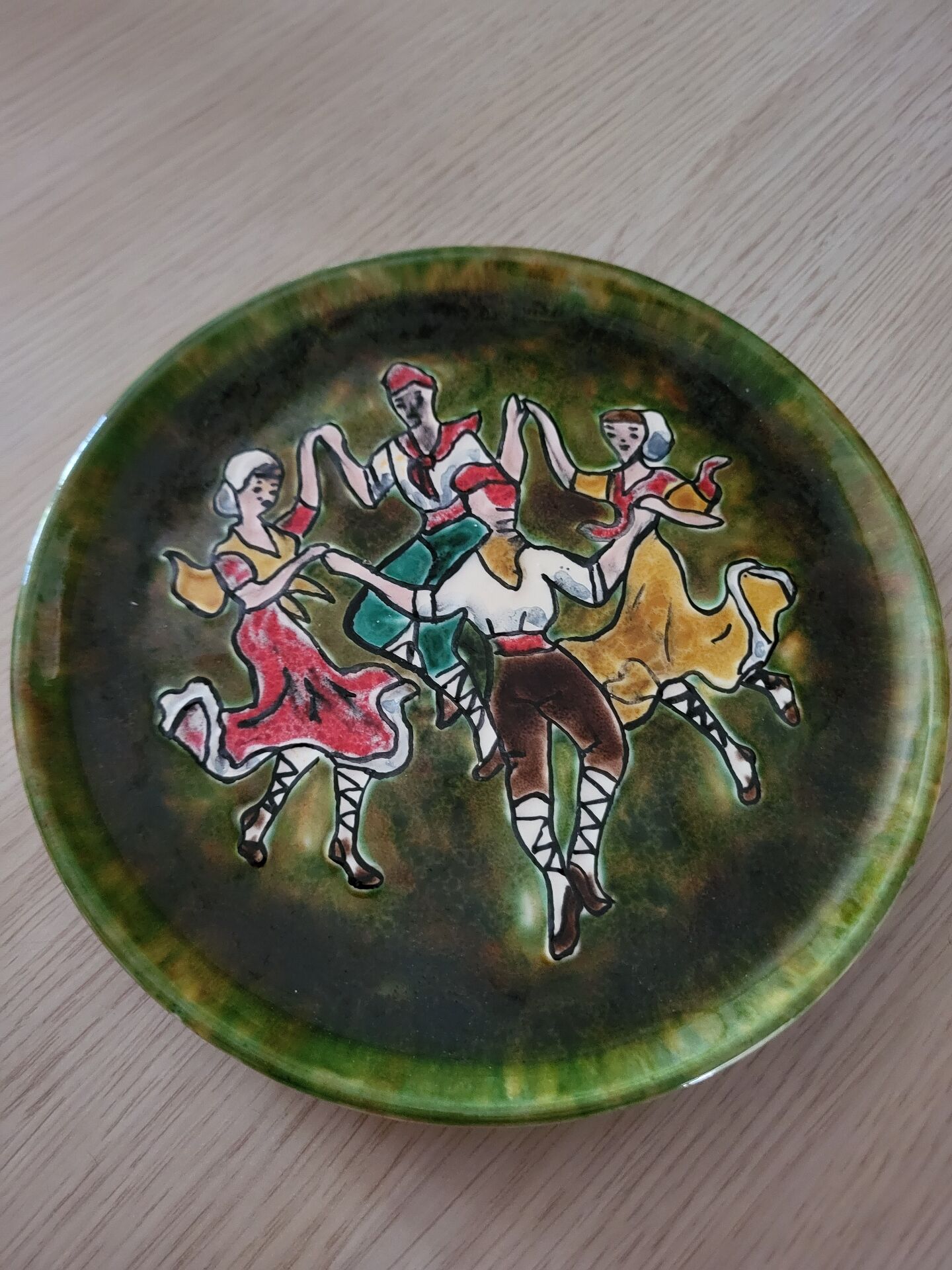 Catalan ceramic plate sardana