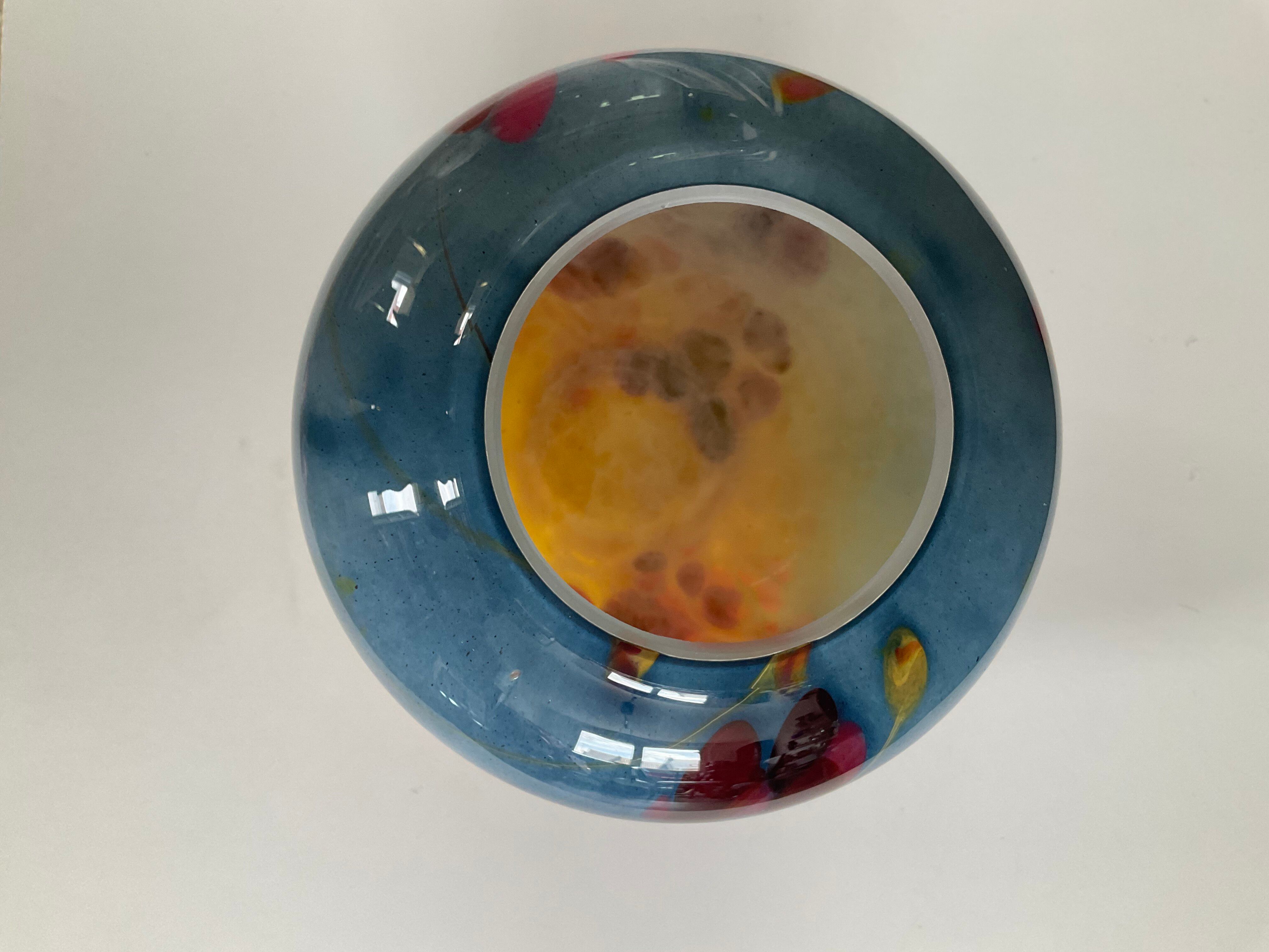 Vintage La Rochere glass paste vase