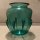 Art Deco green glass vase