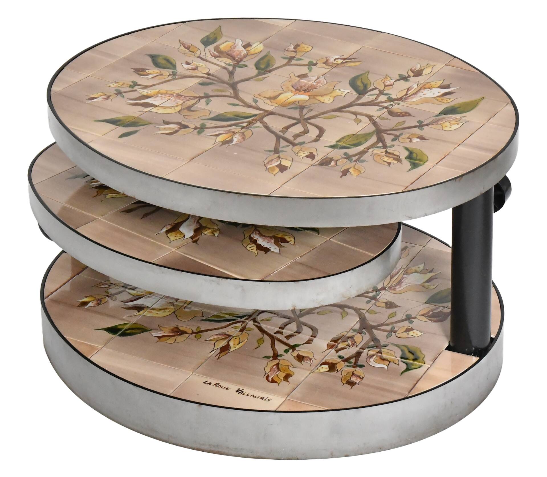 Vintage coffee table by Georges Pelletier for La Roue in Vallauris.