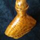 Vintage wicker and braided bamboo bottle