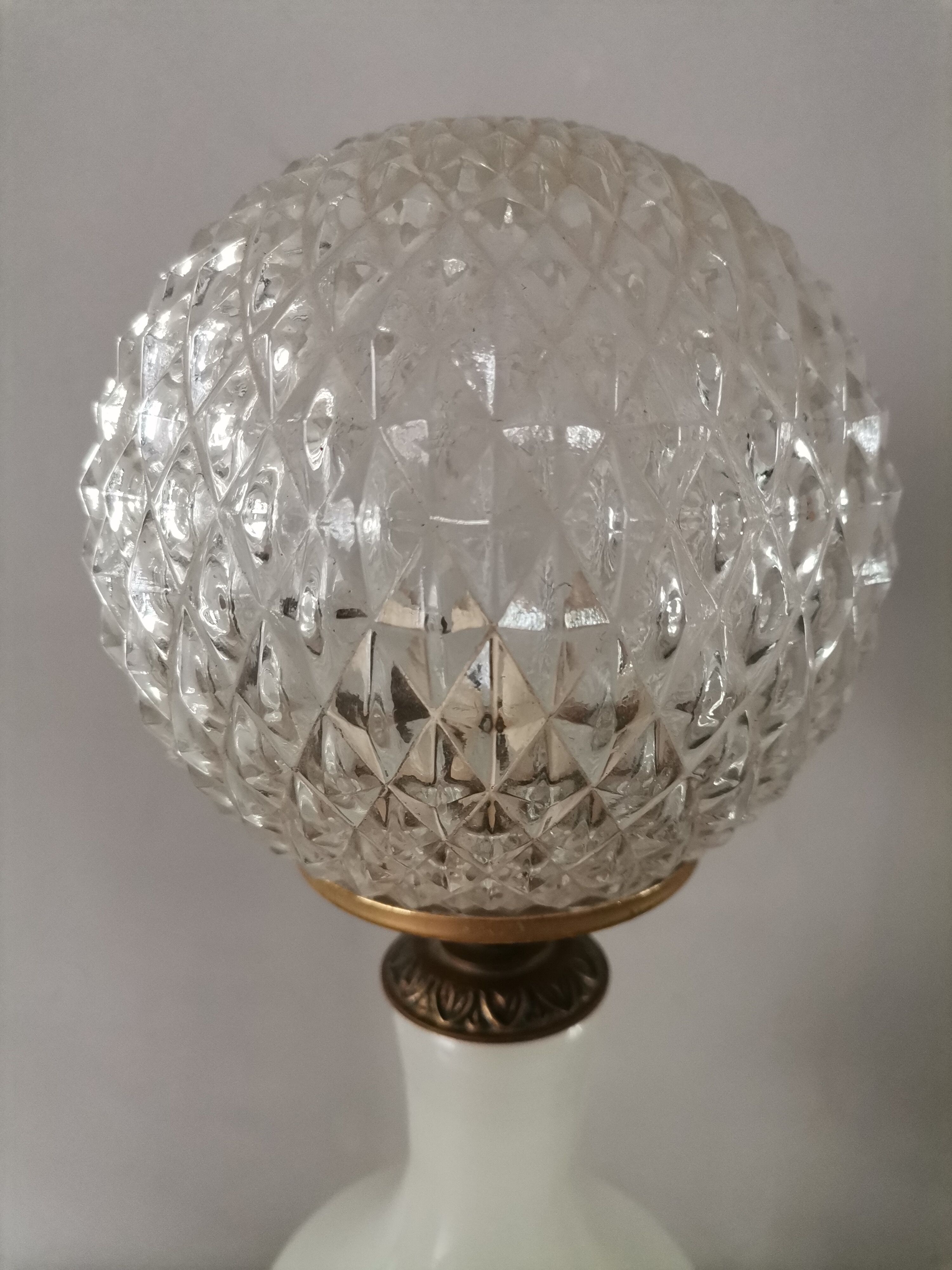 Vintage opaline lamp
