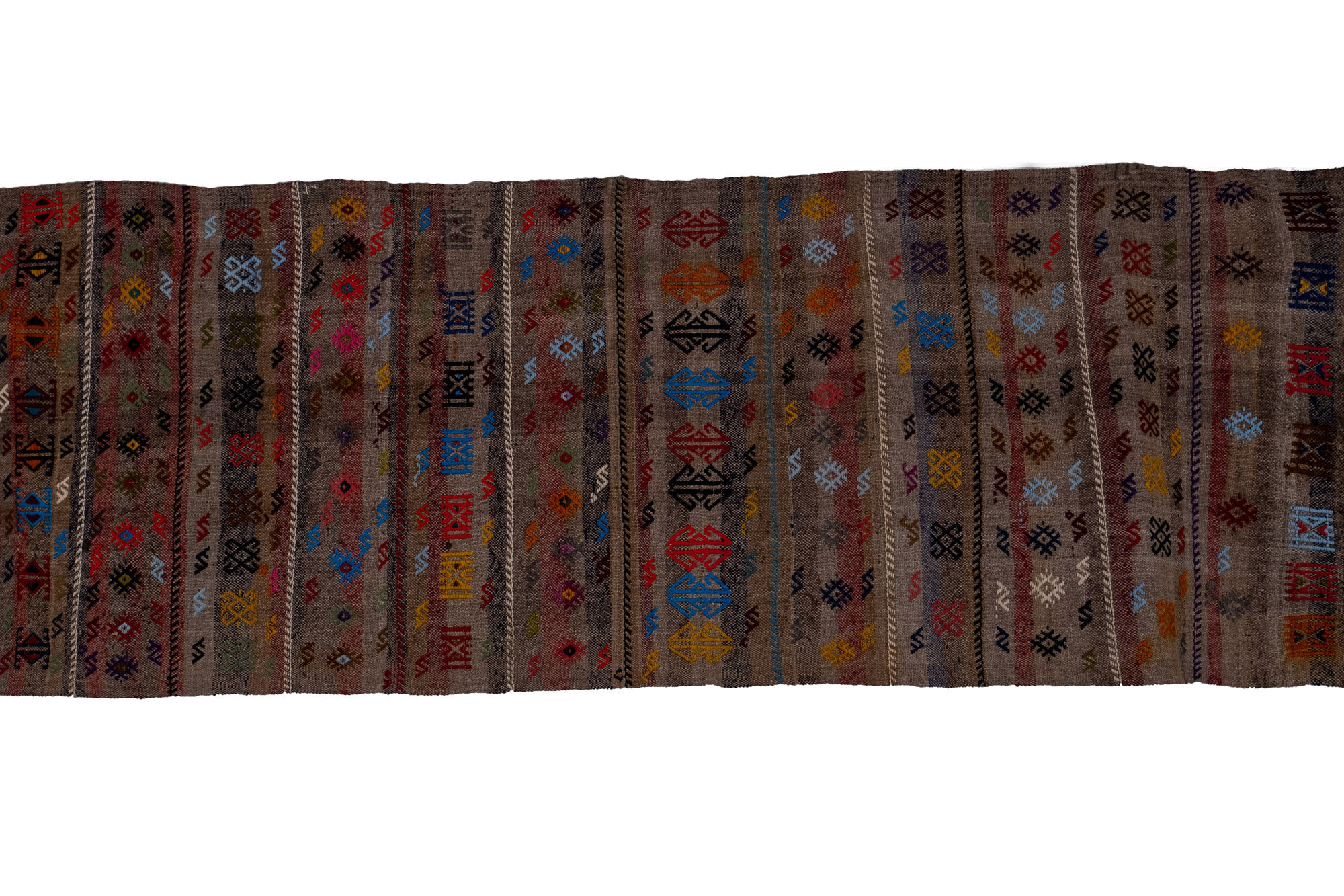 Turkish jajim kilim runner 98 x 282 cm