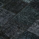 Tapis oriental vintage noué à la main 172 cm x 242 cm tapis patchwork noir