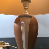 Former schuytener ceramics robert lamp - vintage cream lampshade