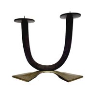 Art Deco style 2-armed candleholder, Germany, 1950s