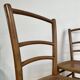 Paire de chaises bistrot cannées