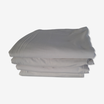 Lot de 4 draps anciens brodés