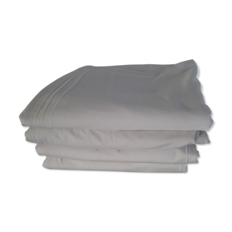 Lot de 4 draps anciens brodés