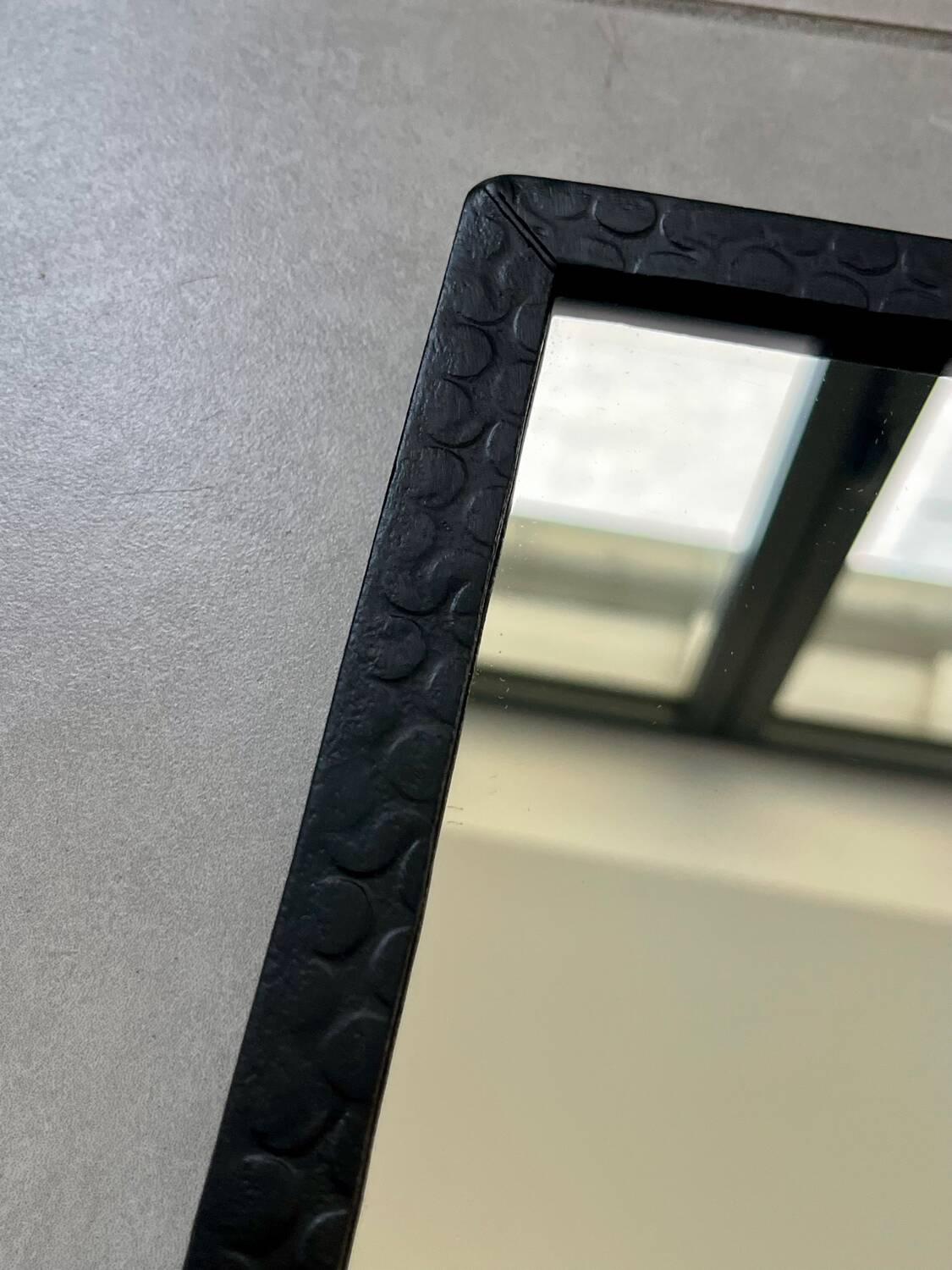 Wrought iron Art Deco mirror