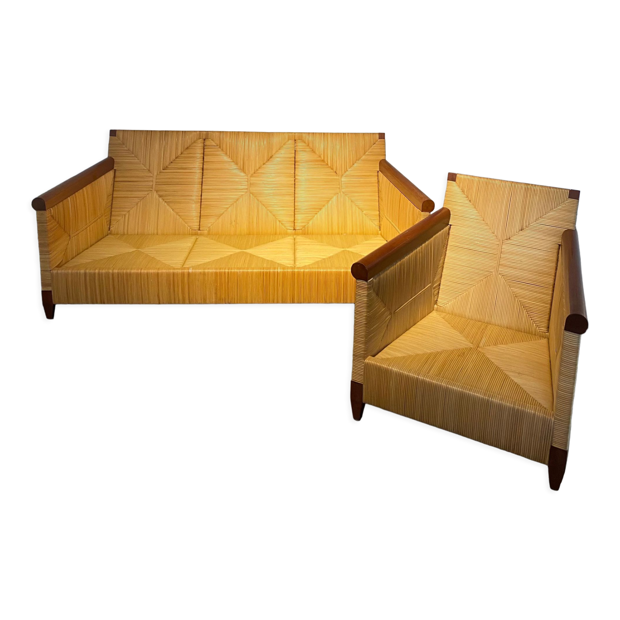 Rare to find! Sofa and armchair collection merbeau limited series by John Hutton for Donghia