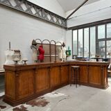 Large corner bar counter from the late 19th century.