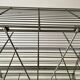 Free-standing industrial shelf with a metal structure, 4 shelves, 1960s, Germany.