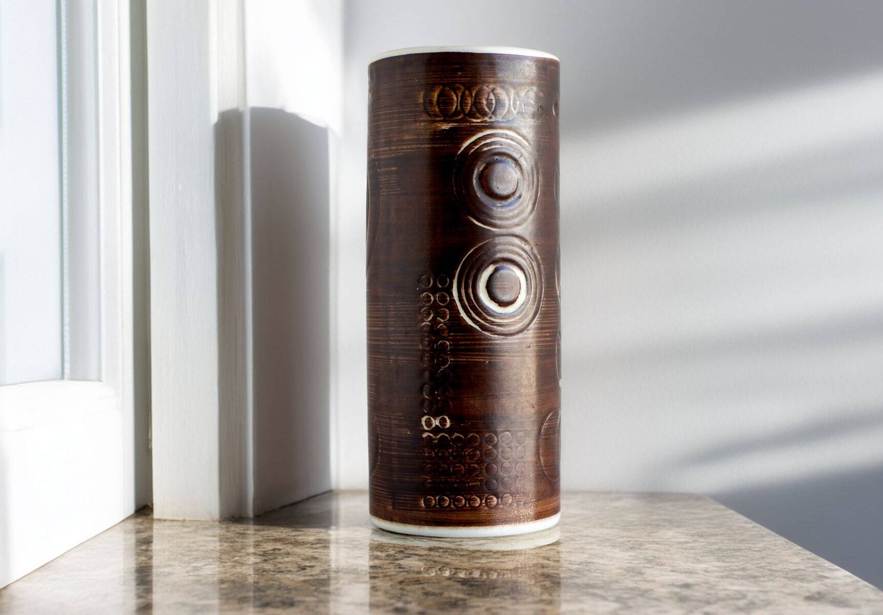 Vintage Scandinavian art pottery vase by Alberius for Rörstrand, Sweden, 1960s