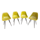 Set of 4 Coccinelle chairs by René-Jean Caillette • Steiner 1950