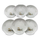 6 Limoges porcelain fish plates