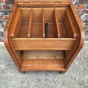 Large Art Deco curtain cabinet, antique secretary.