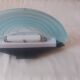 Vintage glass wall sconces "vetri murano 004" aquamarine - 1970s