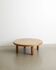 French Round Mid Century Wooden Coffee Sofa Table T02M Pierre Chapo, 1960s