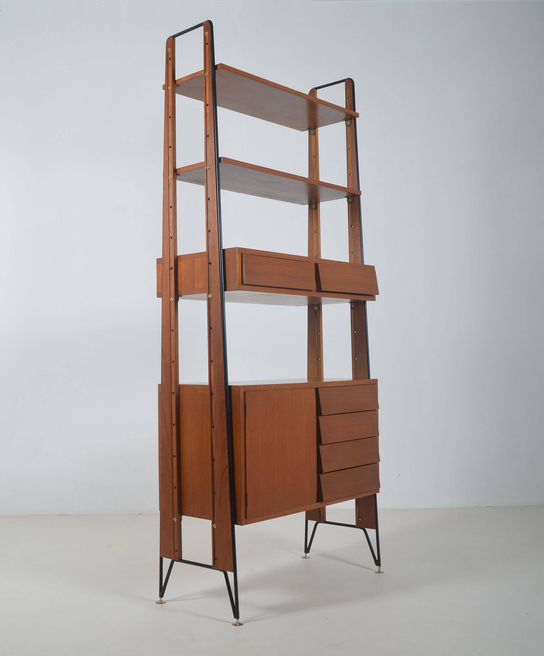 Italian freestanding wall rack by ISA Bergamo, 1950s