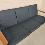 Canapé scandinave en afromosia années 60