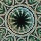 Antique green majolica oyster dish – Sarreguemines