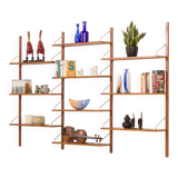 Danish mid century teak shelving unit, 1960s