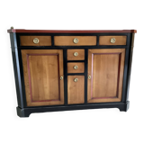Roche Bobois shoemaker's cabinet in solid cherry and solid oak