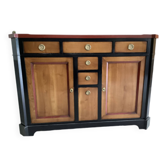Roche Bobois shoemaker's cabinet in solid cherry and solid oak