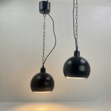 Vintage Space Age Pendant Light – Brown and Chrome, 1970s