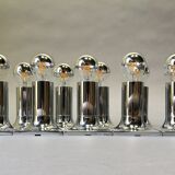 Rolf Krüger chrome wall light for staff in the 60s and 70s