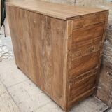 Ancien vaisselier en teck birman