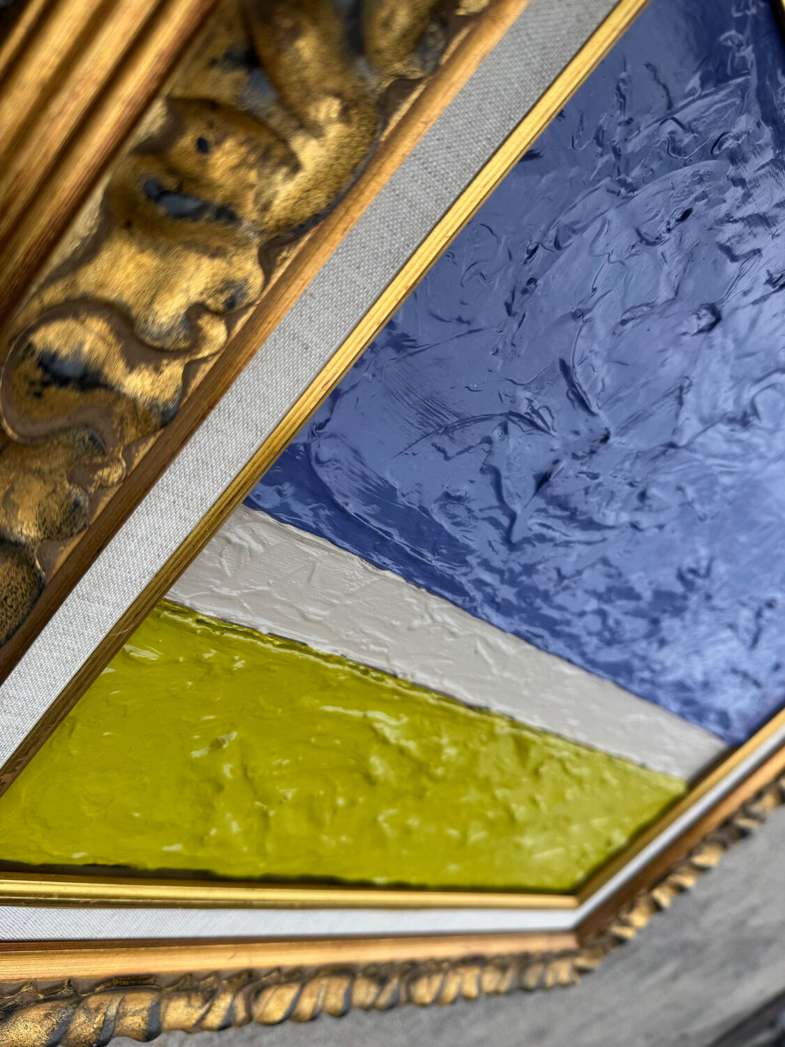 Modernist oil painting on canvas