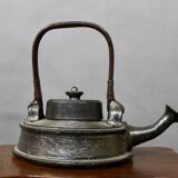 Teapot In Black Enamelled Chamotte Earth Jean Marais (1913-1998)