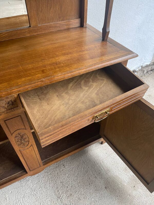 Buffet deux corps art nouveau