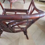 Bamboo and bentwood armchair from the 60s