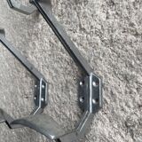 Set of 4 old metal coat hooks