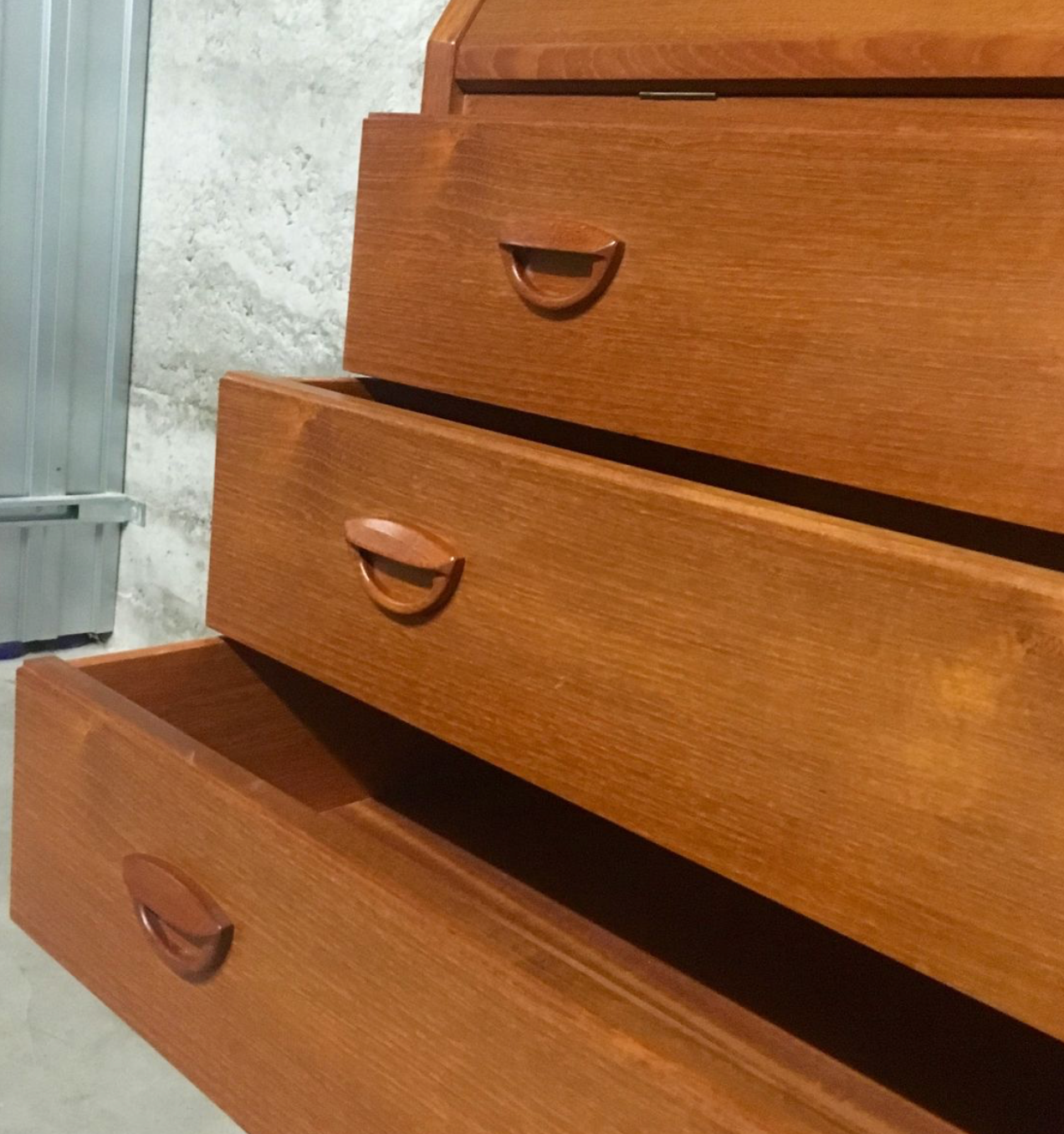 Teak Secretaire by Kai Kristiansen for Feldballes Møbelfabrik, 1960s