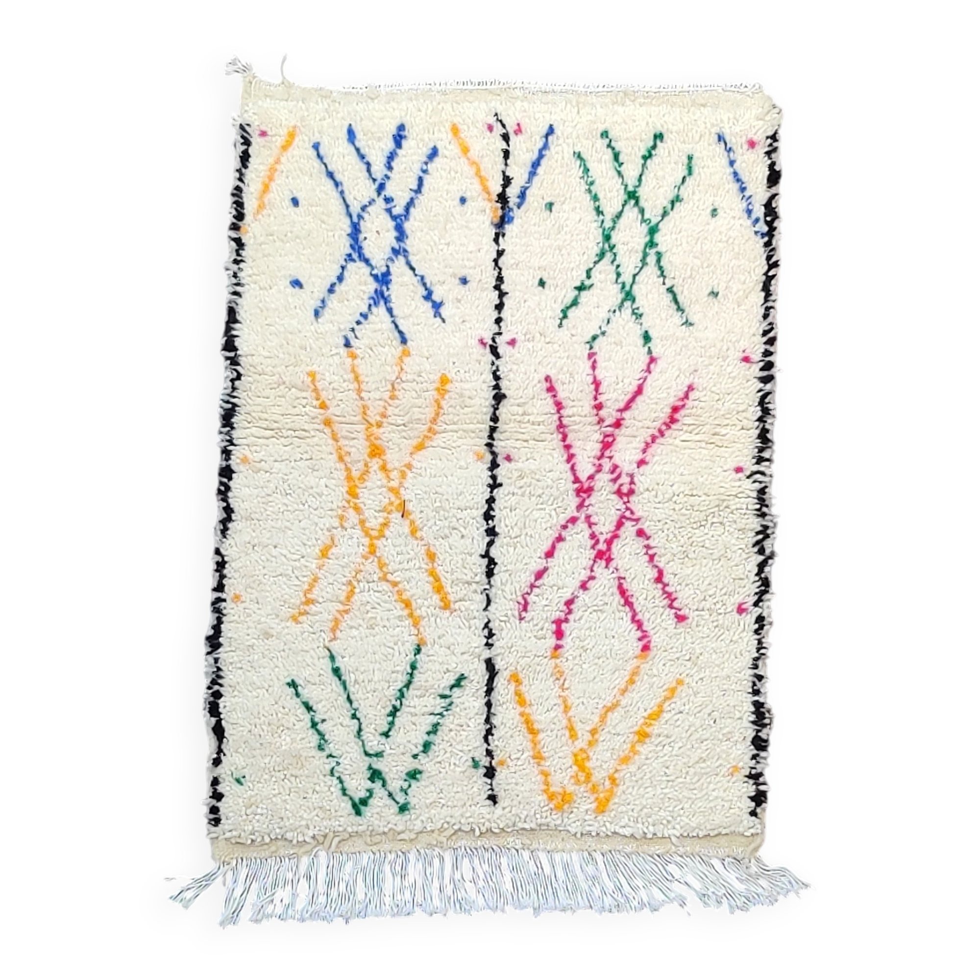 Colourful Moroccan rug 70x105 cm