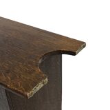 Art Deco Oak Newspaper Rack Magazine Rack 1950s design