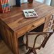 Vintage administrative desk - solid walnut with drawers