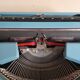 Machine à écrire brother nogamatic 200 bleue vintage