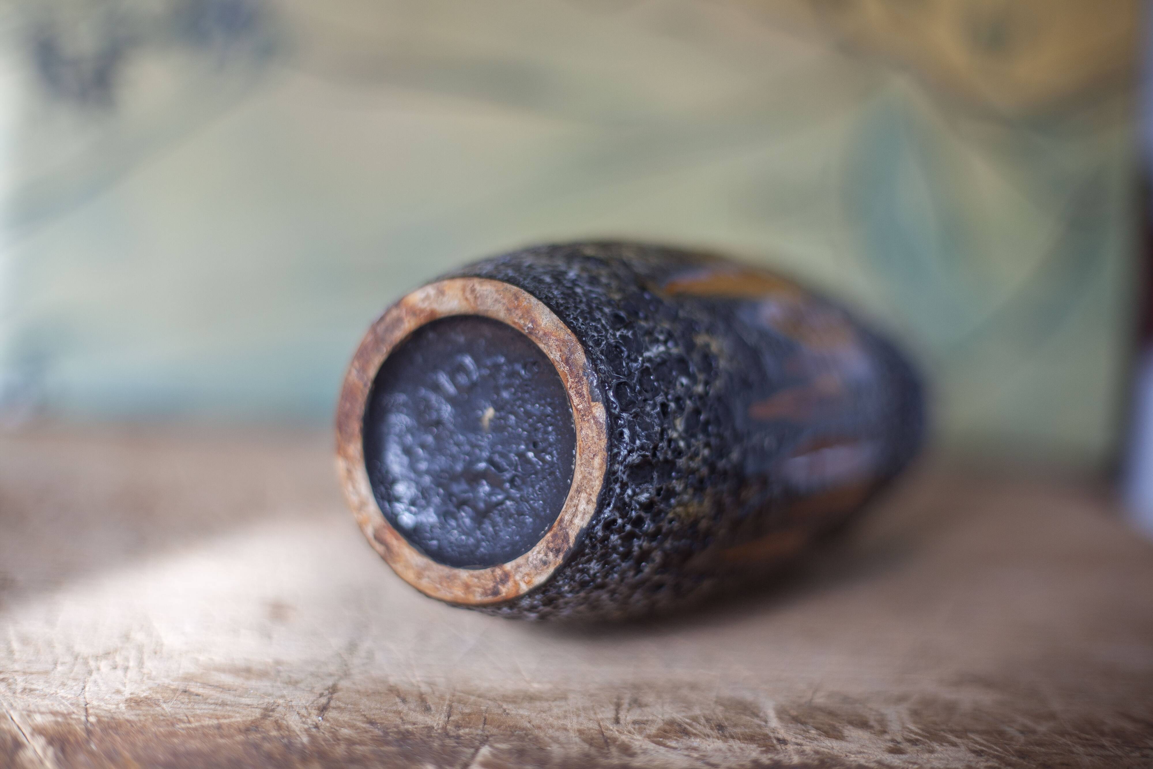 West Germany ceramic vase, fat lava vase, 210-18, flower pot, collection, 60's