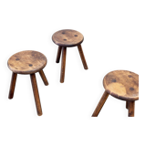 Set of three French stools