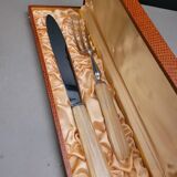 Cutlery made of horn and stainless steel