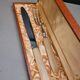 Cutlery made of horn and stainless steel