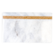 Salvatore – Rectangular serving tray in natural white marble